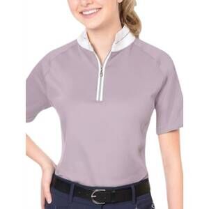 NEW OVATION elegance sparkle short sleeve shirt in lavender